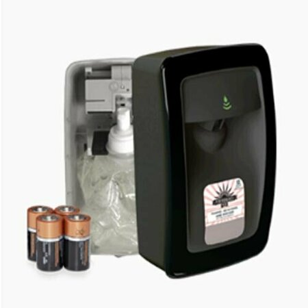PERFORMANCE PLUS No Touch M-Fit Soap Dispenser Black with Black Trim Automatic PP8910F-EA